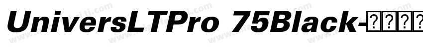 UniversLTPro 75Black字体转换